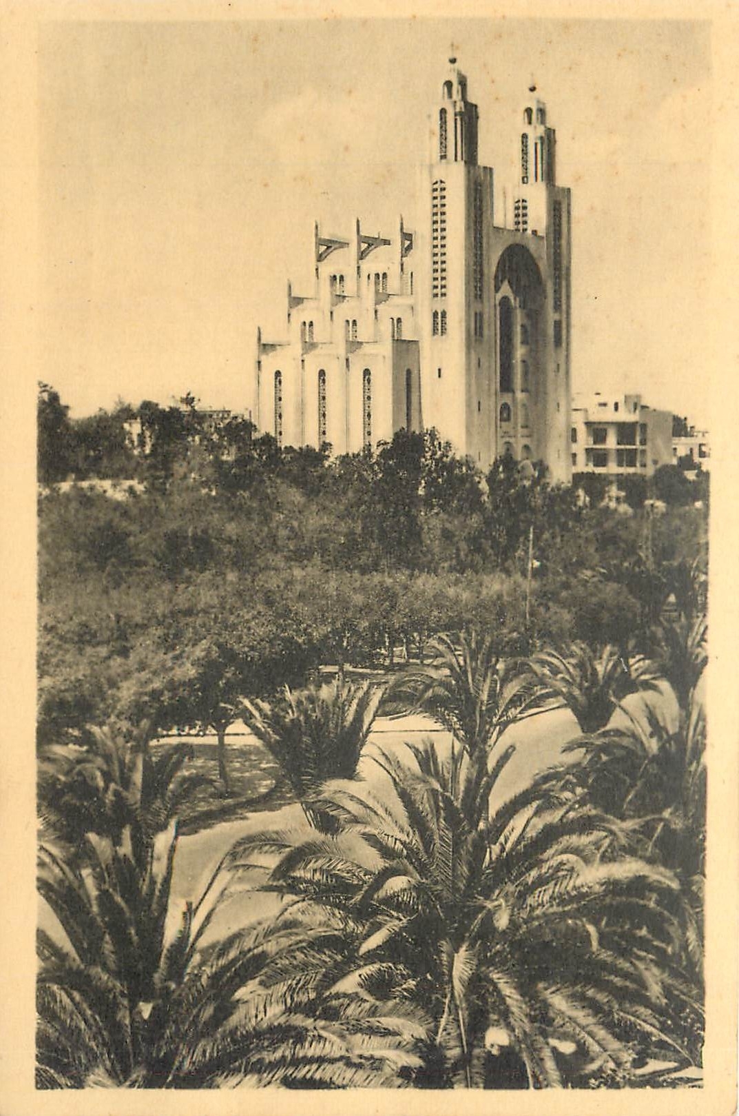 CPA Casablanca Eglise du Sacre Coeur