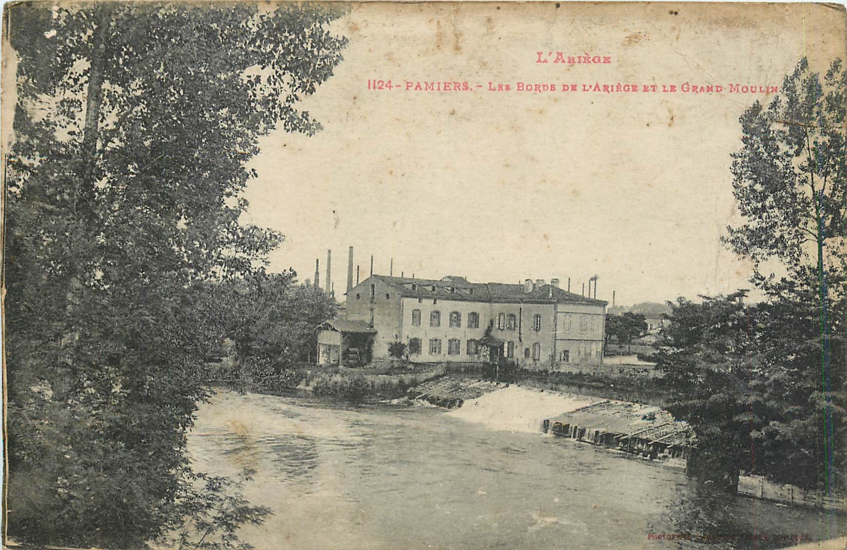 CPA Pamiers Les Borde de l'Ariege et le Grand Moulin 