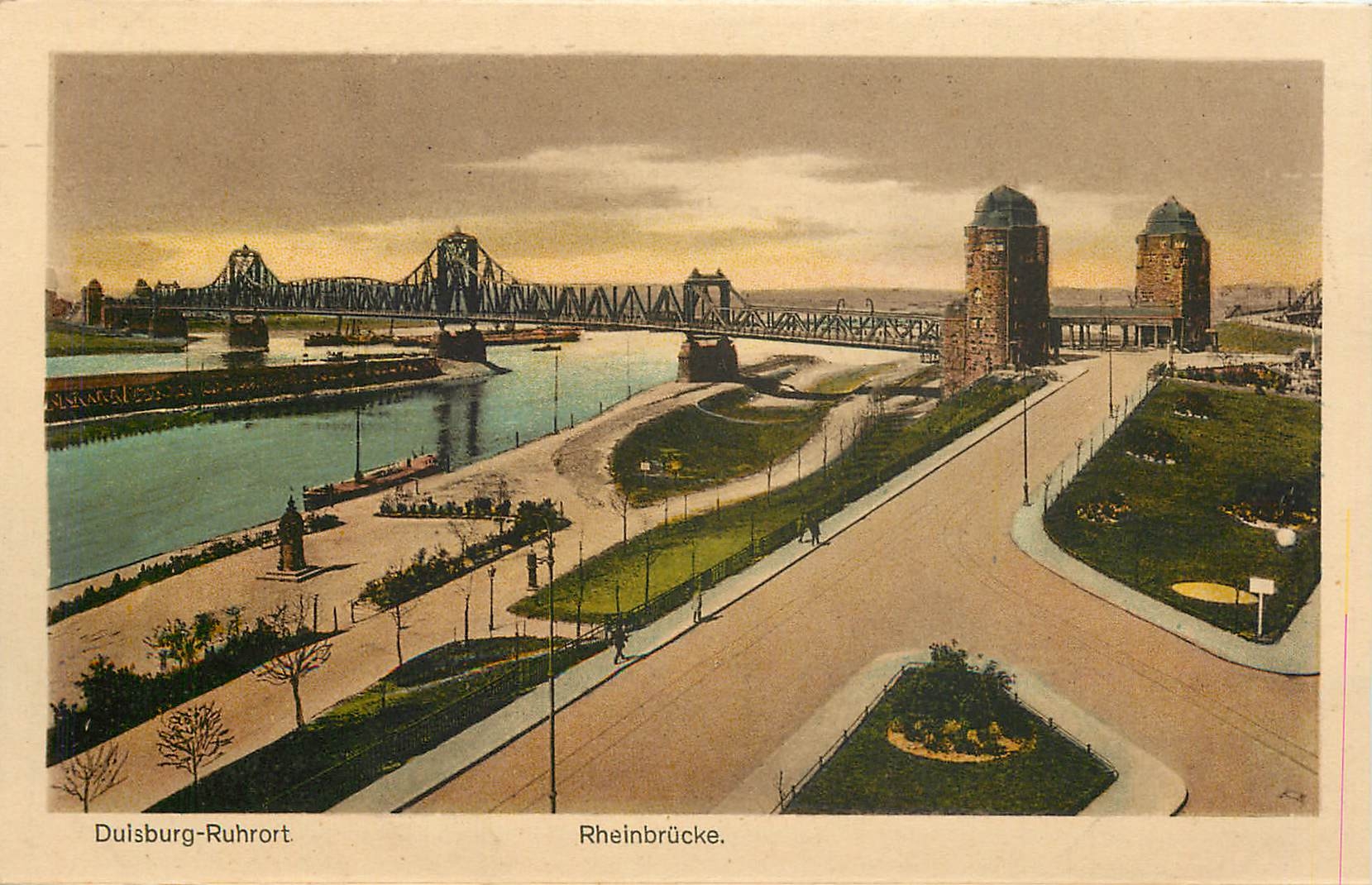 CPA Duisburg Ruhrort Rheinbrucke 