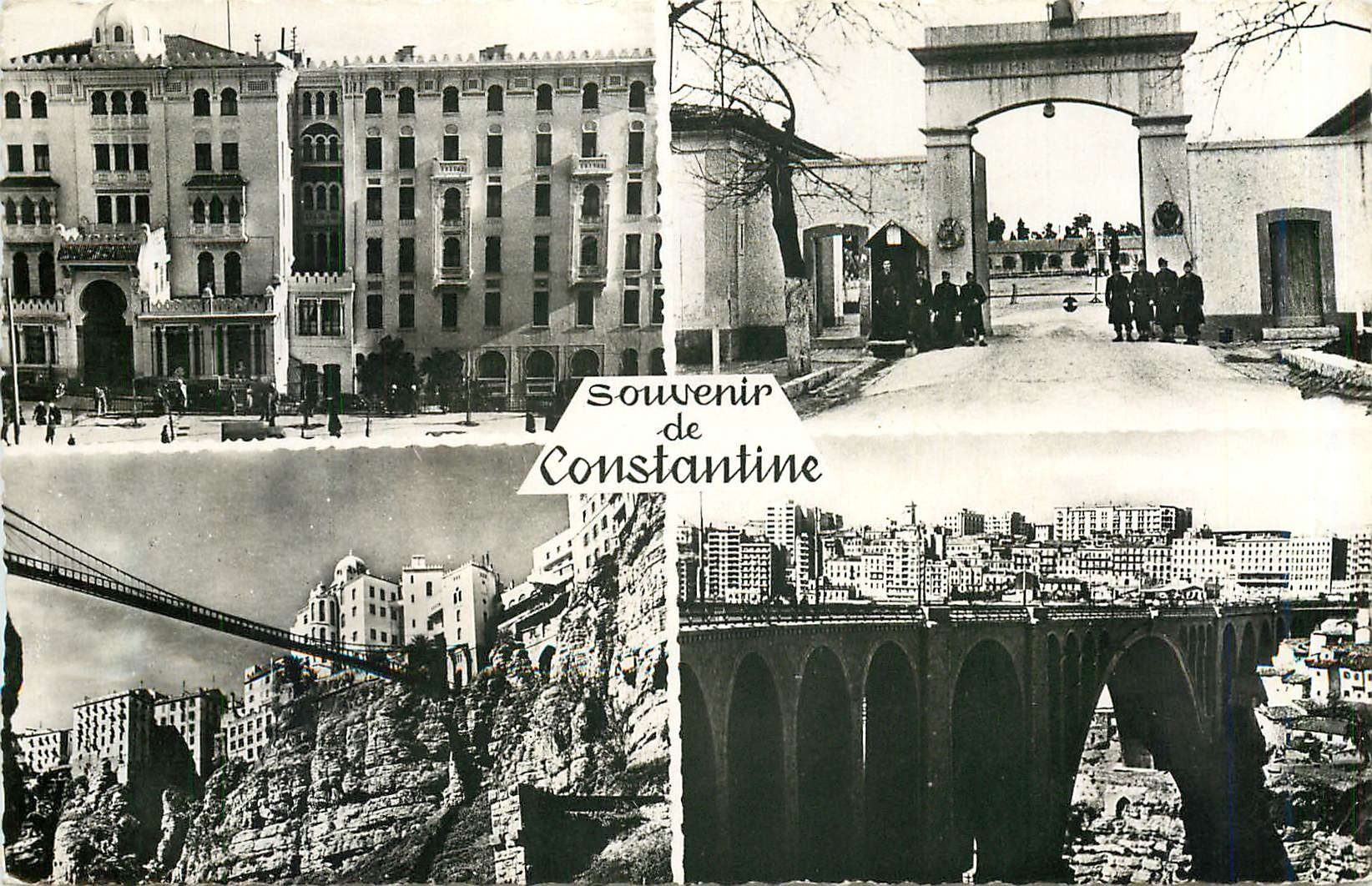 CPA Souvenir de Constantine En haut a gauche Hotel Cirta