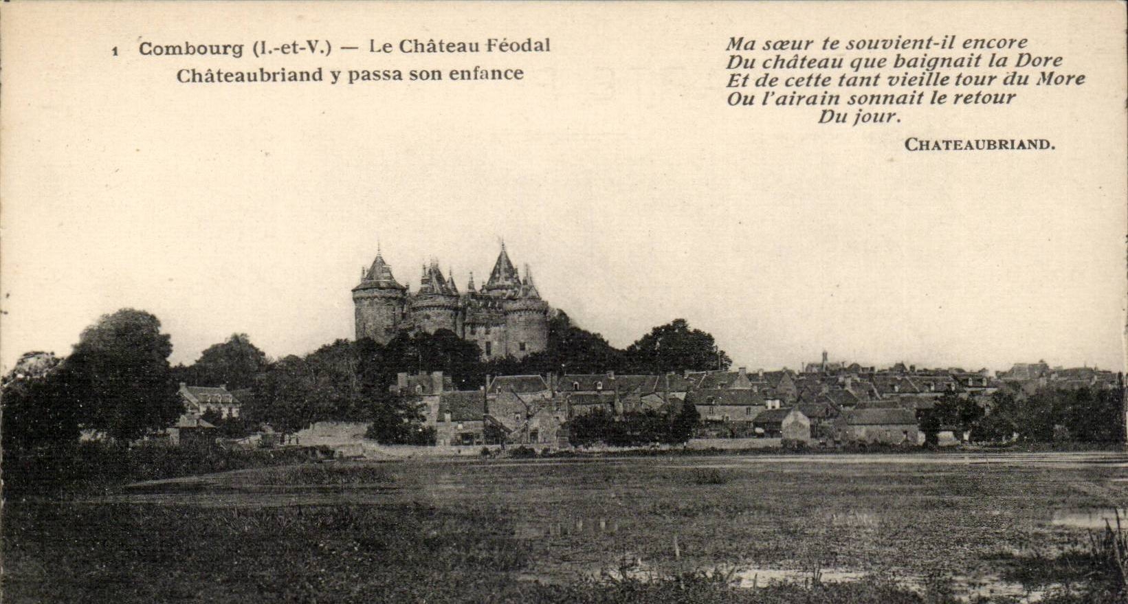 castle of Combourg - or celebrates it Chateaubriand writer passed part of his childhood - CPA