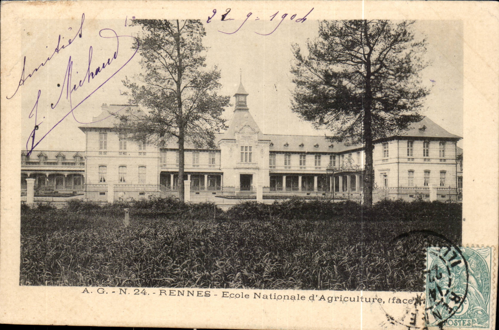 Rennes - Ecole Nationale d'Agriculture - CPA 