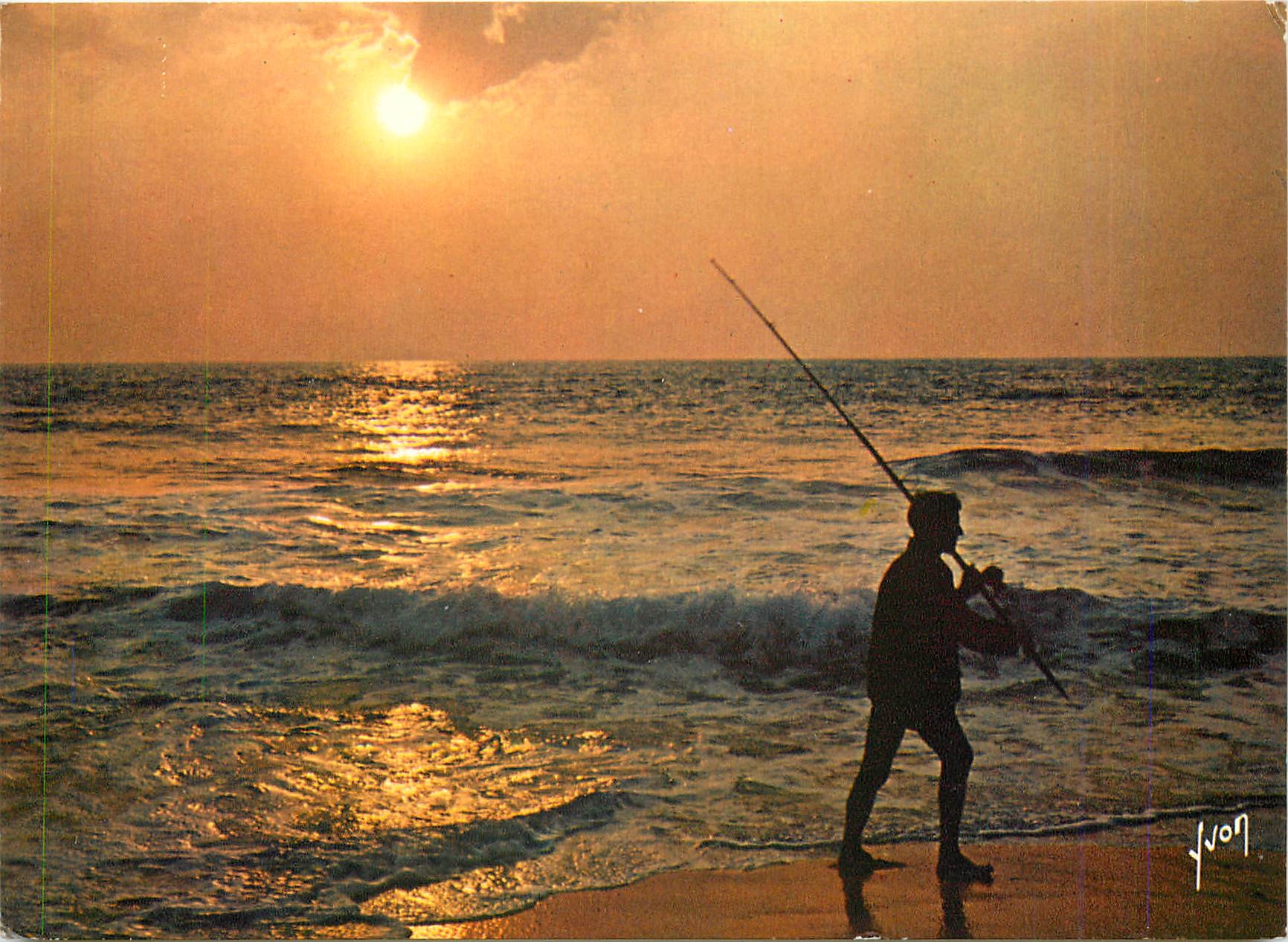 CPM Le Pecheur au crepuscule 