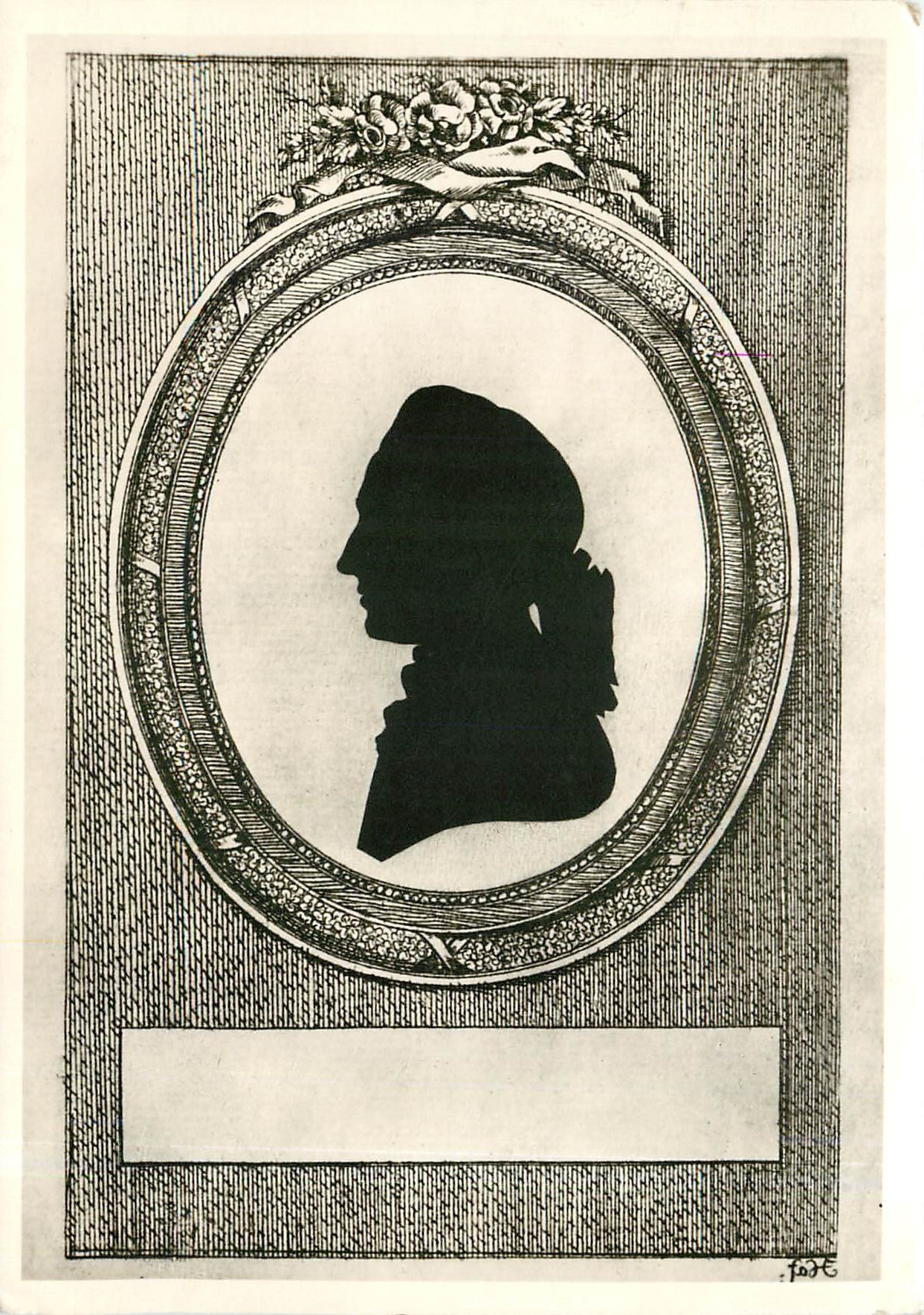 CPA Goethe Museum Dusseldorf Anton und Katharina Kippenberg Stiftung Goethe Silhouete aus den Jahren