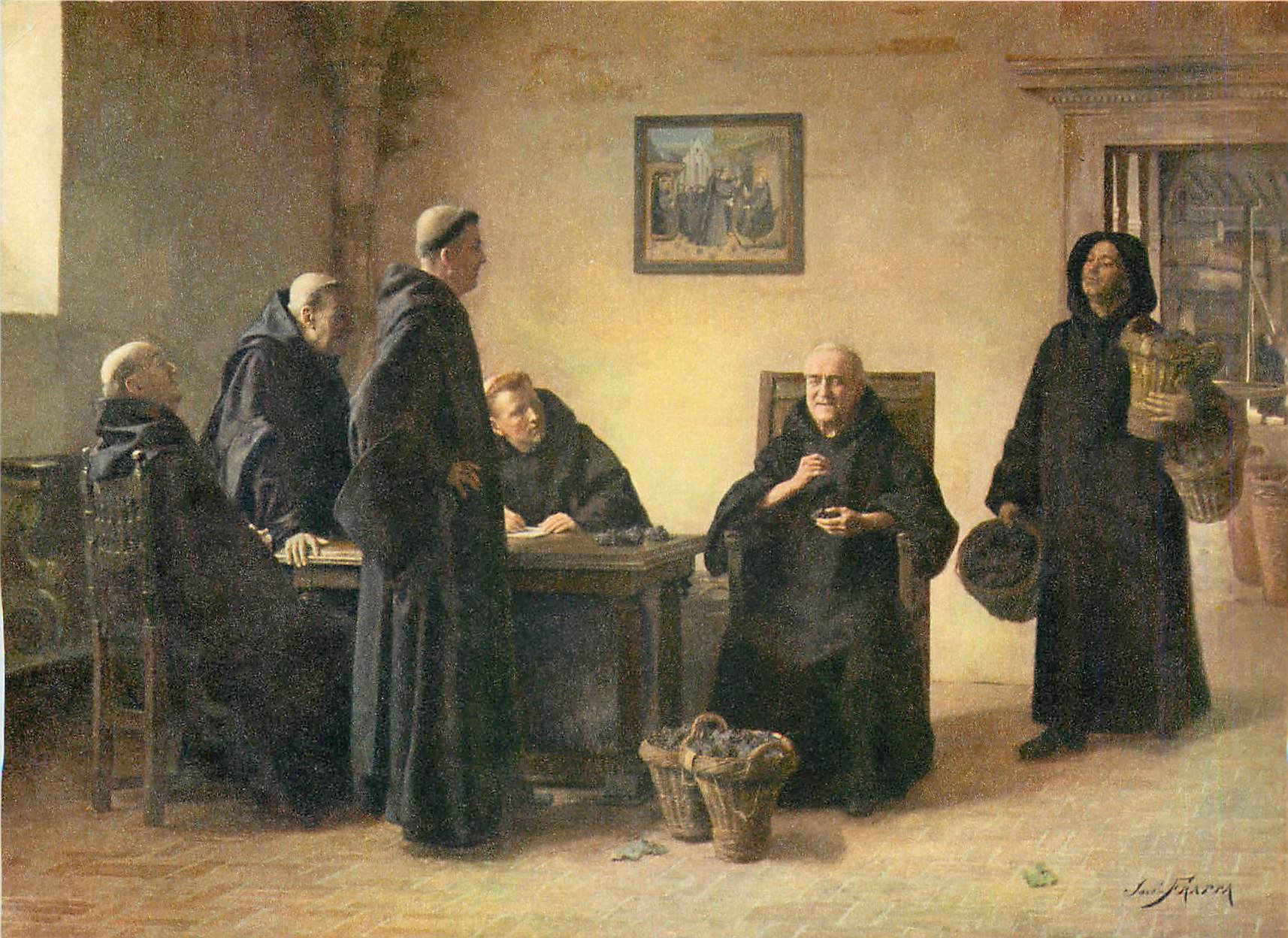 CPA Epernay Le celebre Cellerier aveugle Dom Perignon