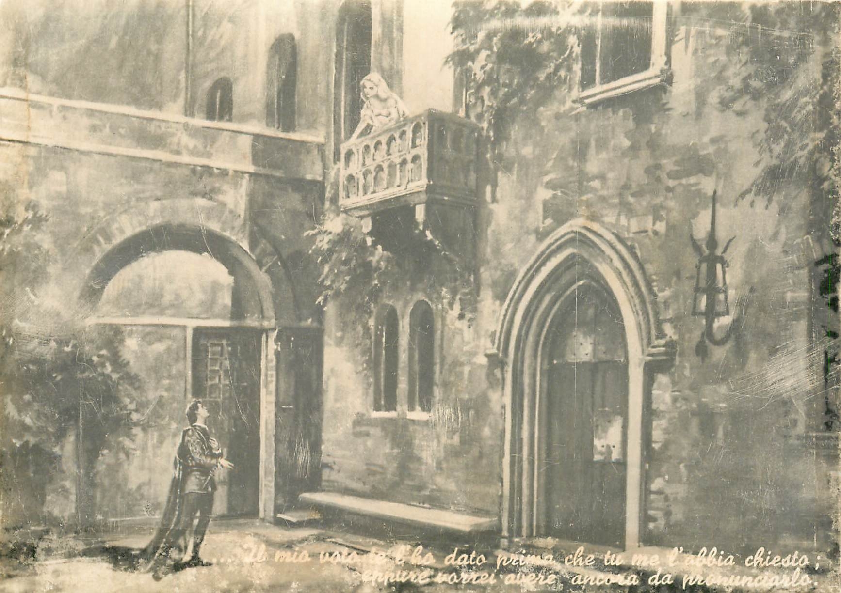 CPM Gli Amanti Veronesi Giulietta a Romeo