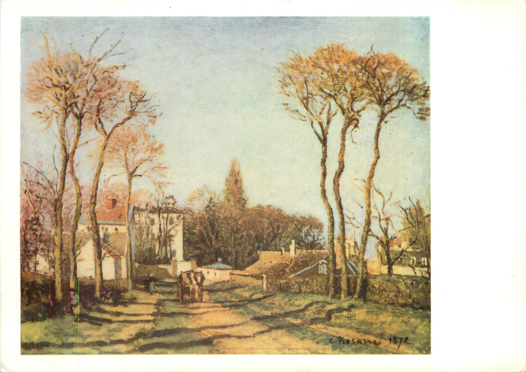 CPM Pissarro Entree de village 