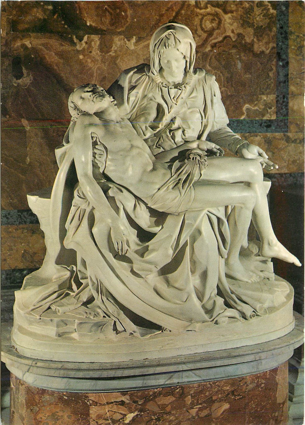 CPM Roma La Pieta de Michel Angel dans la Basilique Saint Pierre 