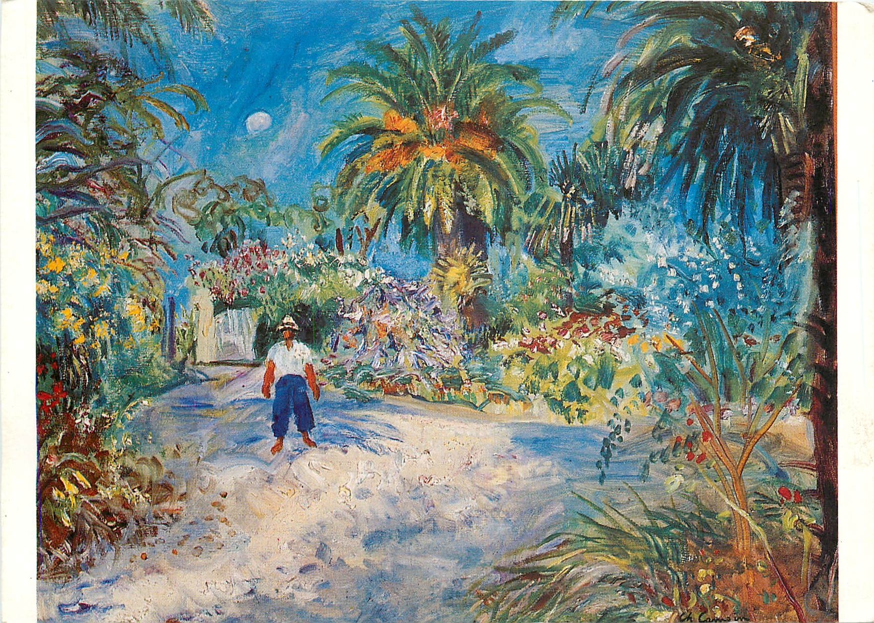 CPM Saint Tropez Musee de l'Annonciade Charles Camoin Jardin d'une villa a Saint Tropez 