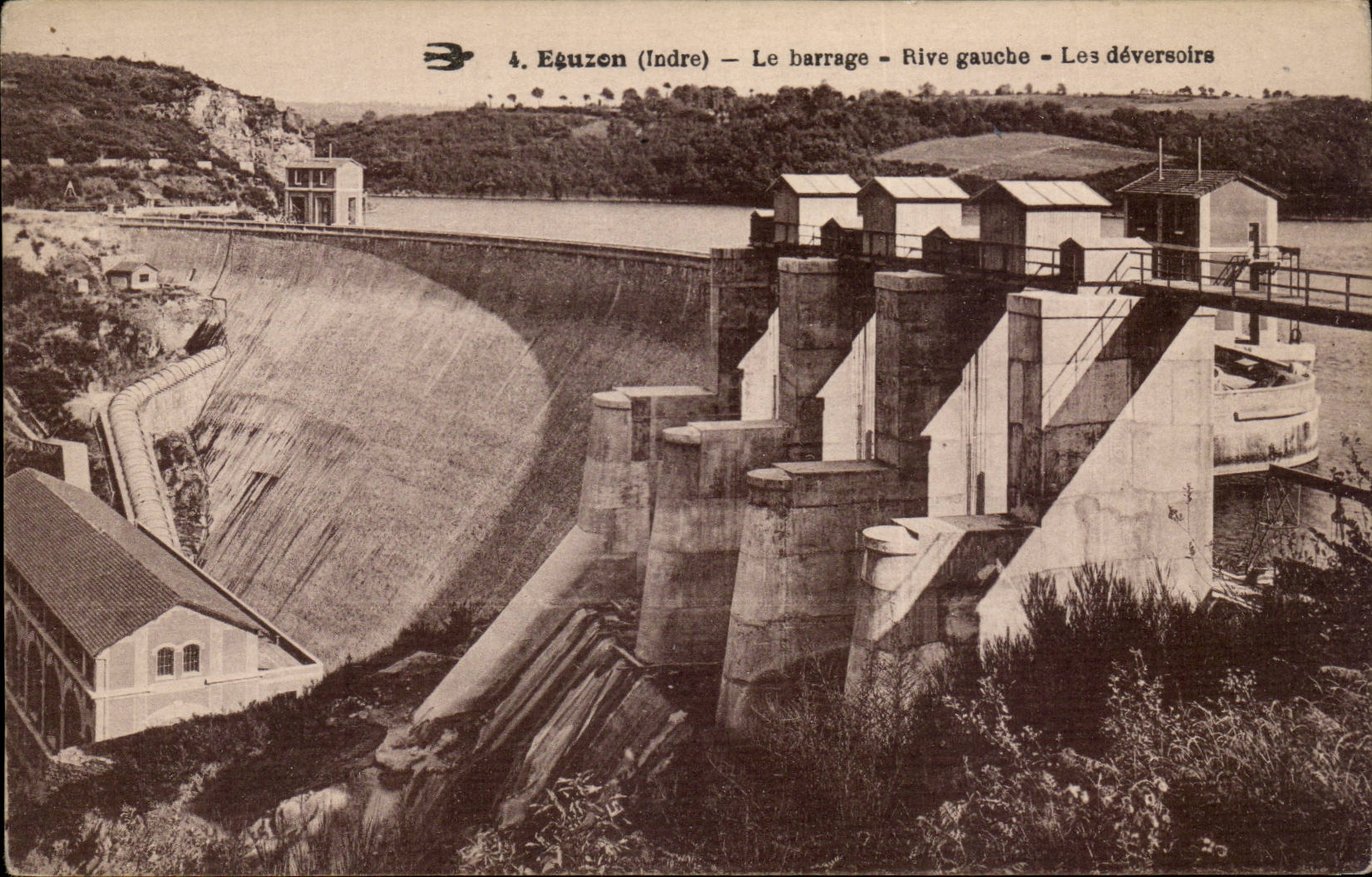 Eguzon CPA the stopping left bank outfalls