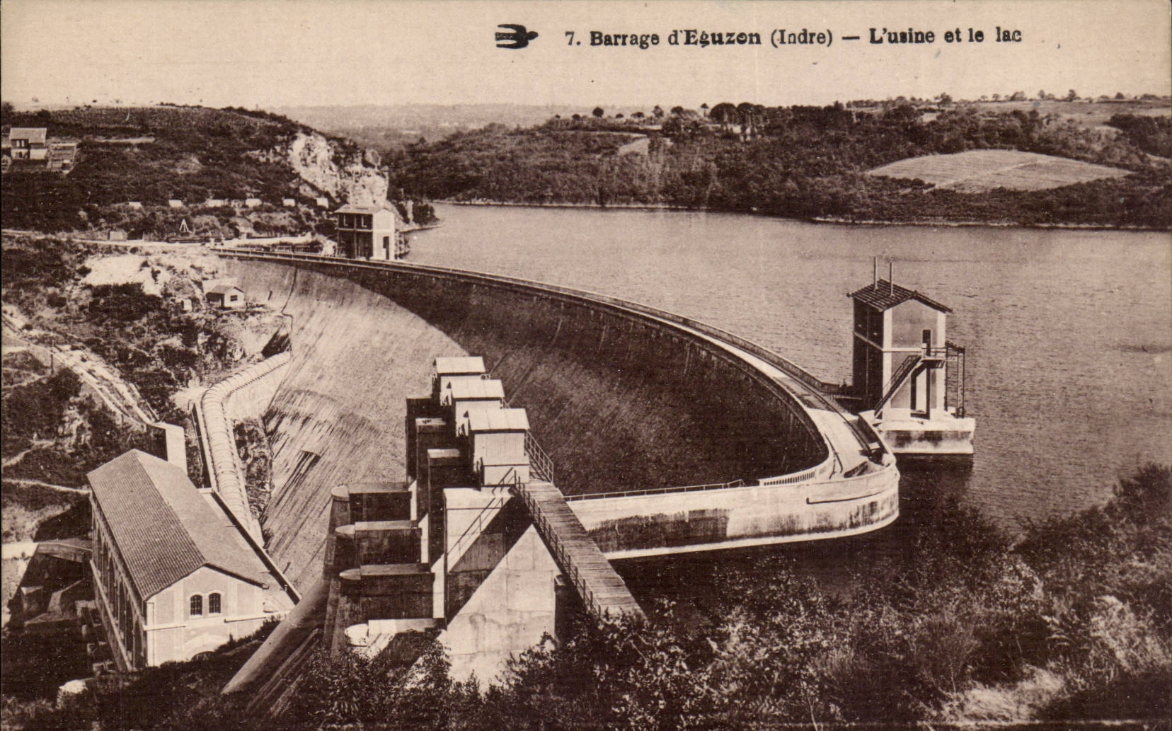 Eguzon CPA the factory and the lake (stopping)