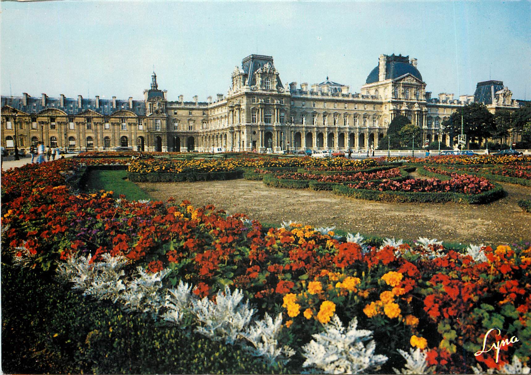 CPM Paris Le Louvre et ses jardins 