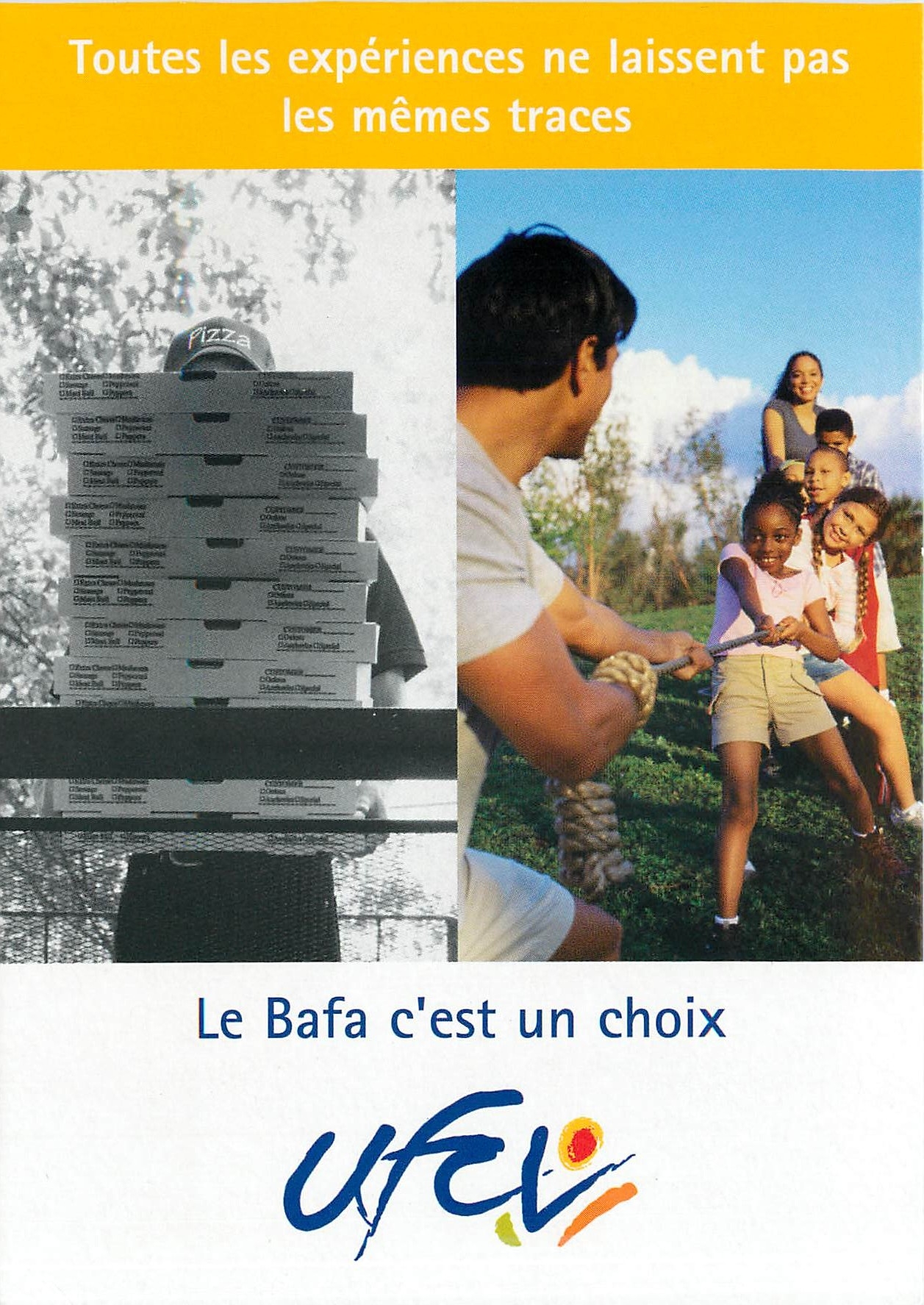 CPA Toutes les experiences ne laissent pas les memes traces Le Bafa c'est un choix Ufel 