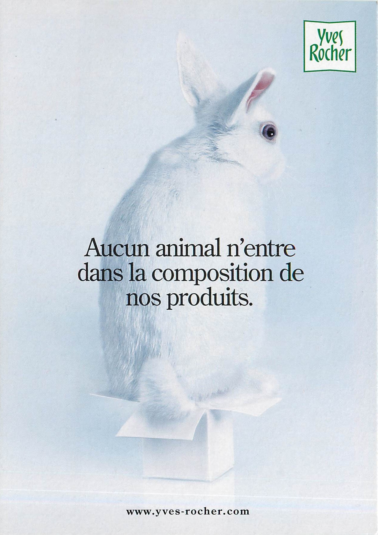 CPA Yves Rocher Aucun animal n'entre dans la composition de nos produits Lapin