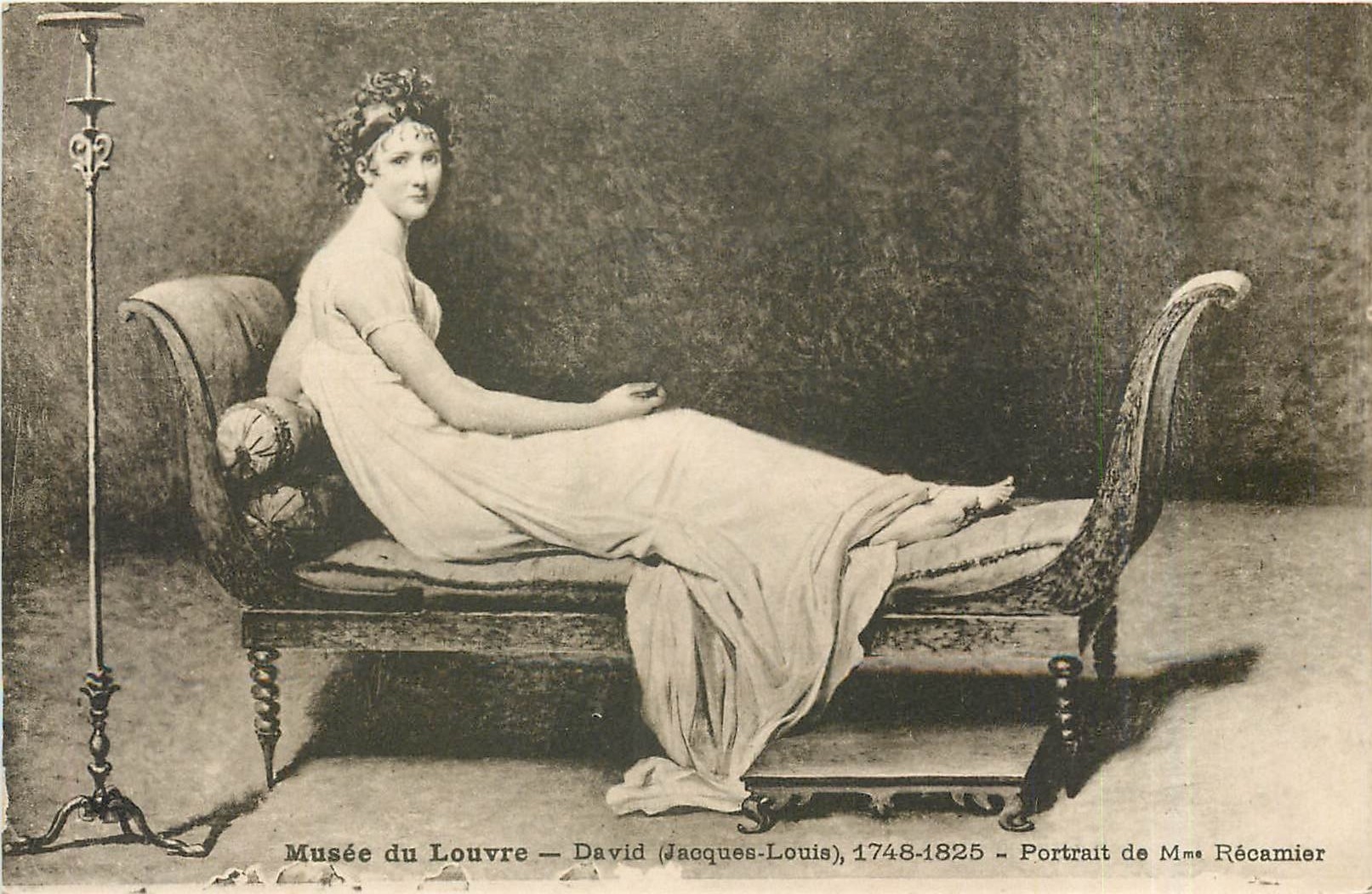 CPA Musee du Louvre David Jacques Louis 1748 1825 Portrait de Mme Recamier 