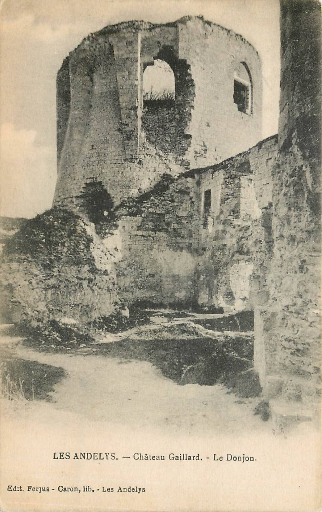 CPA Les Andelys Chateau Gaillard Le Donjon