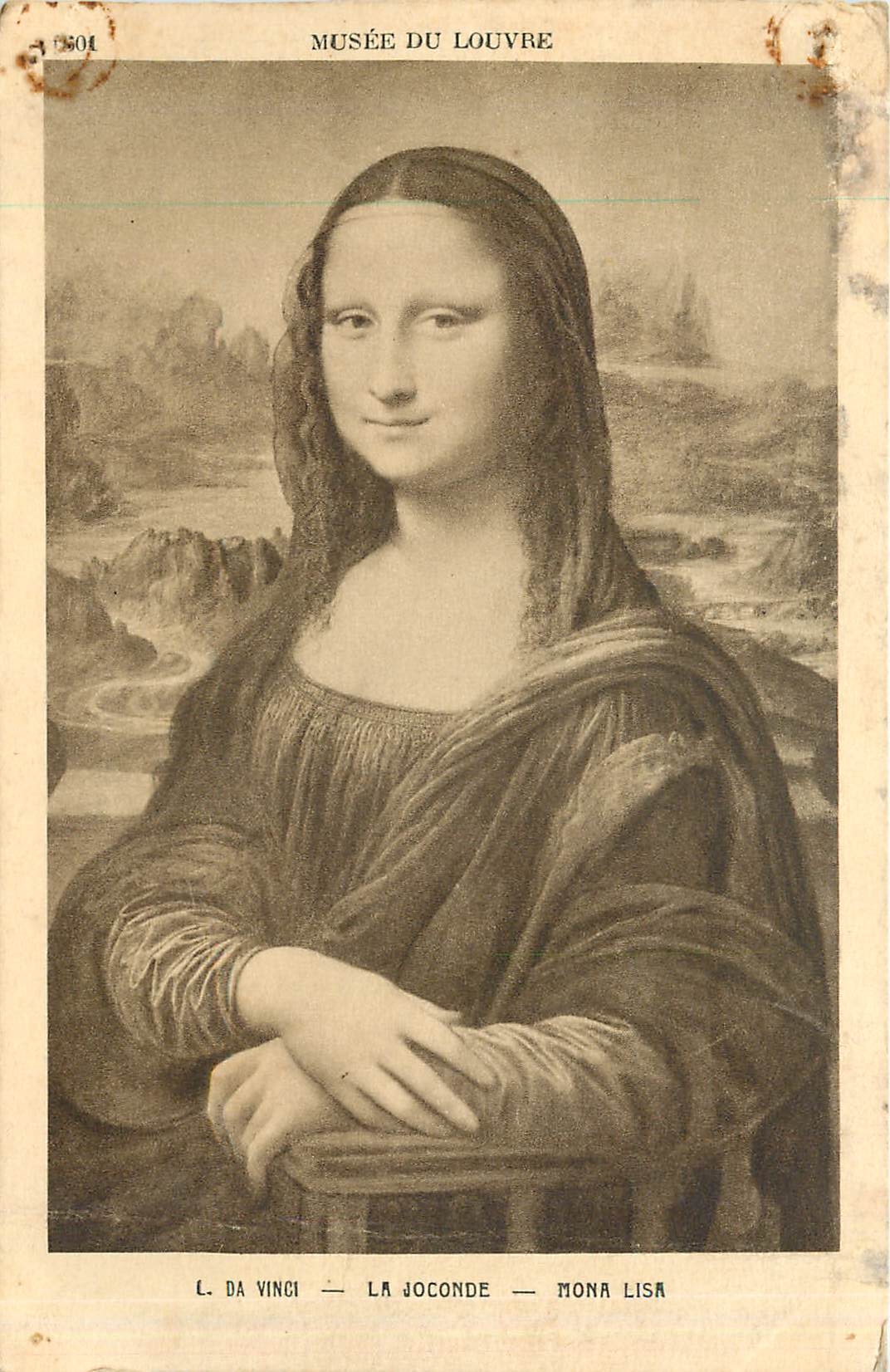 CPA Musee du Louvre Da Vinci La Joconde Mona Lisa 