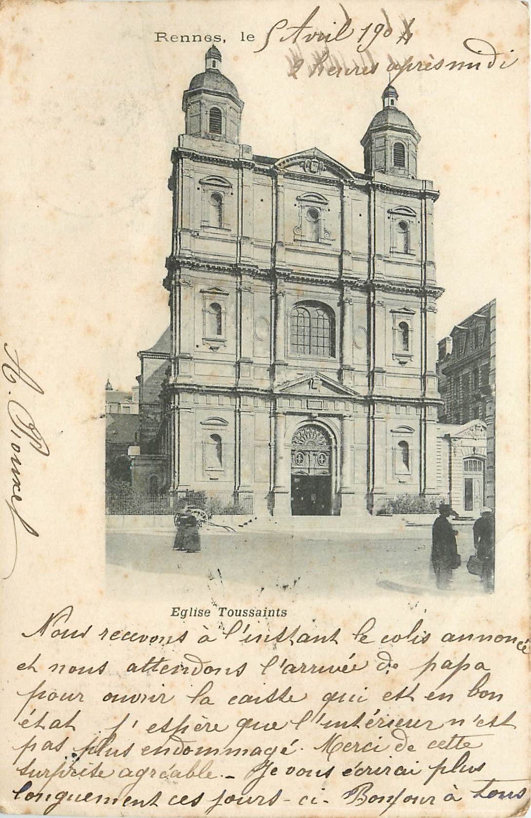 CPA Rennes le Eglise Toussaints 