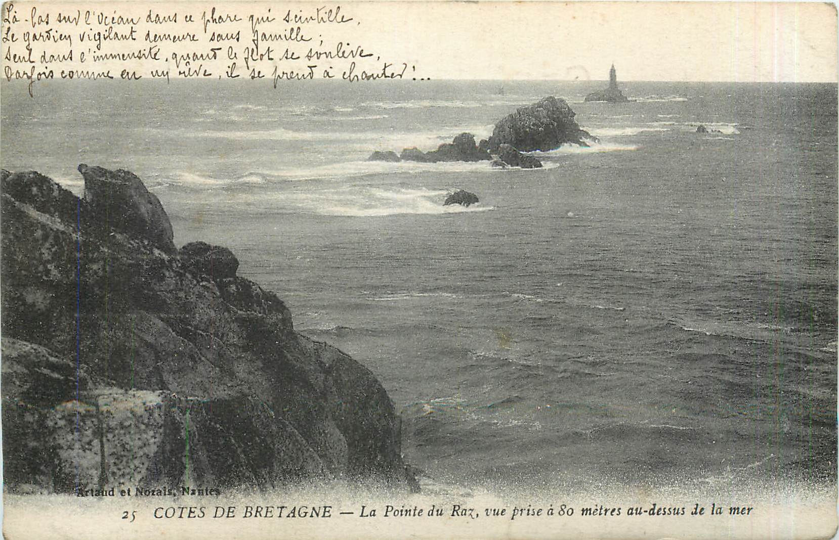 CPA Cotes de Bretagne La Pointe du Raz 