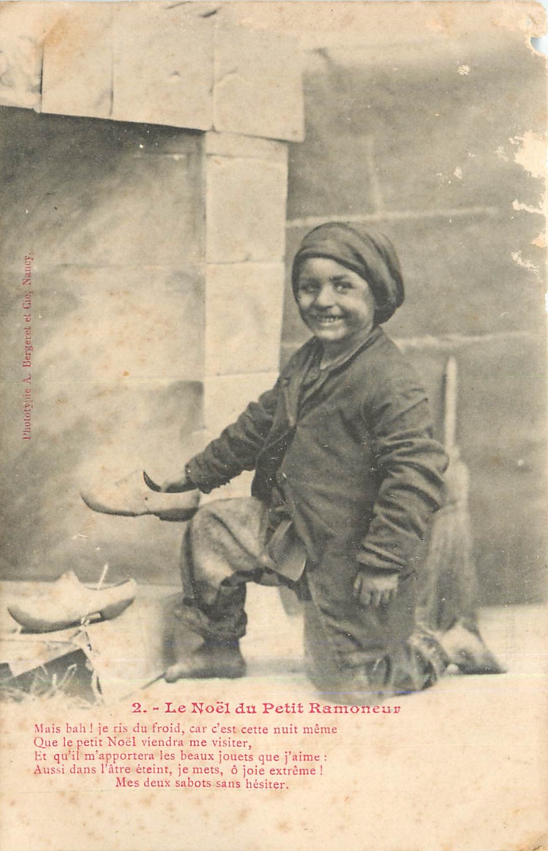 CPA Le Noel du Petit Ramoneur 