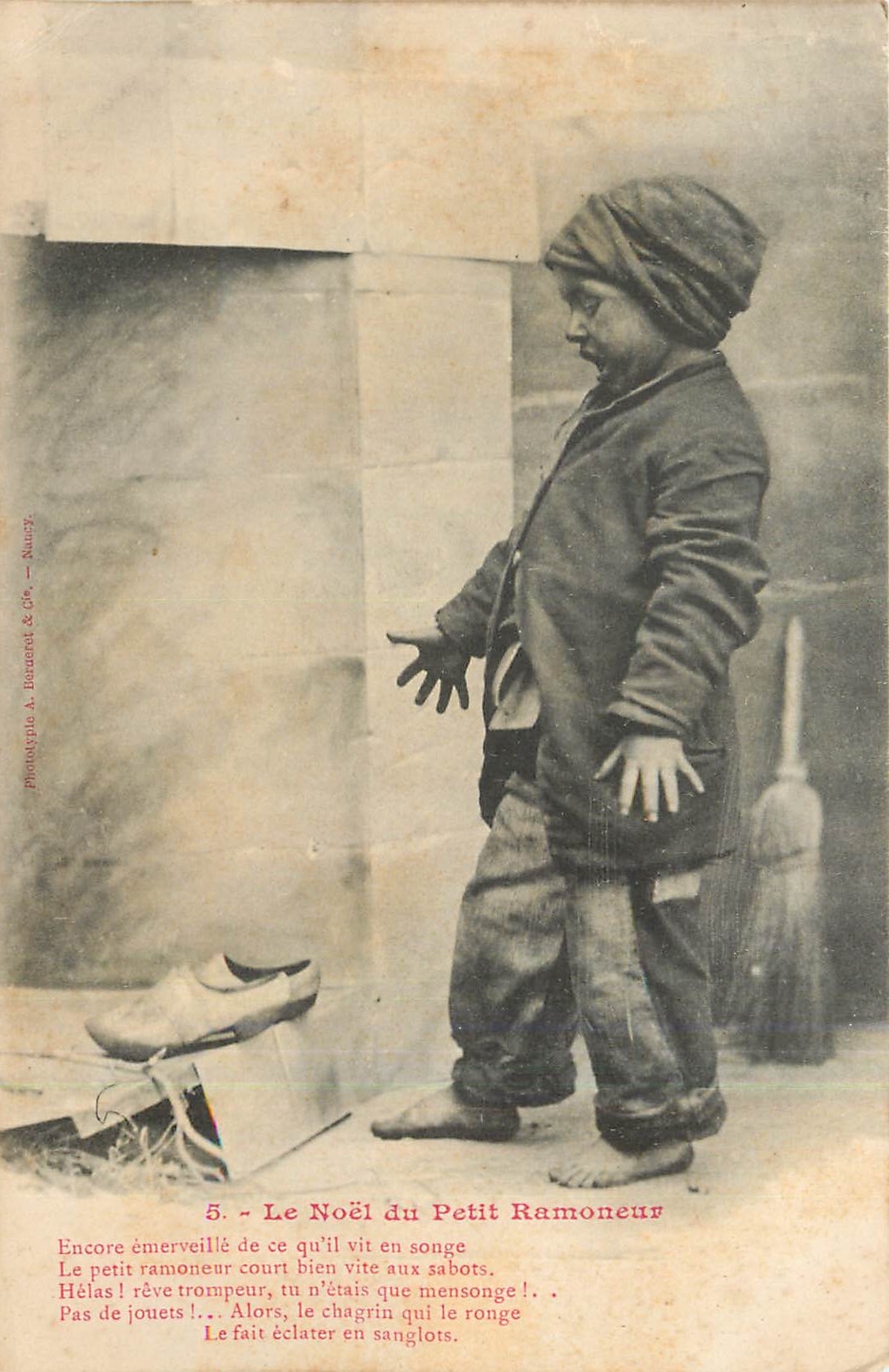 CPA Le Noel du Petit Ramoneur 