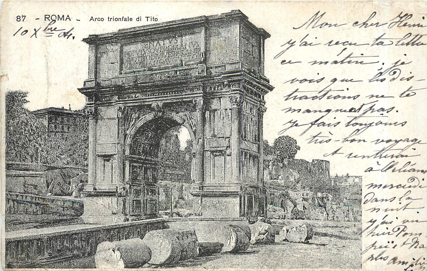 CPA Roma Arco trionfale di Tito 