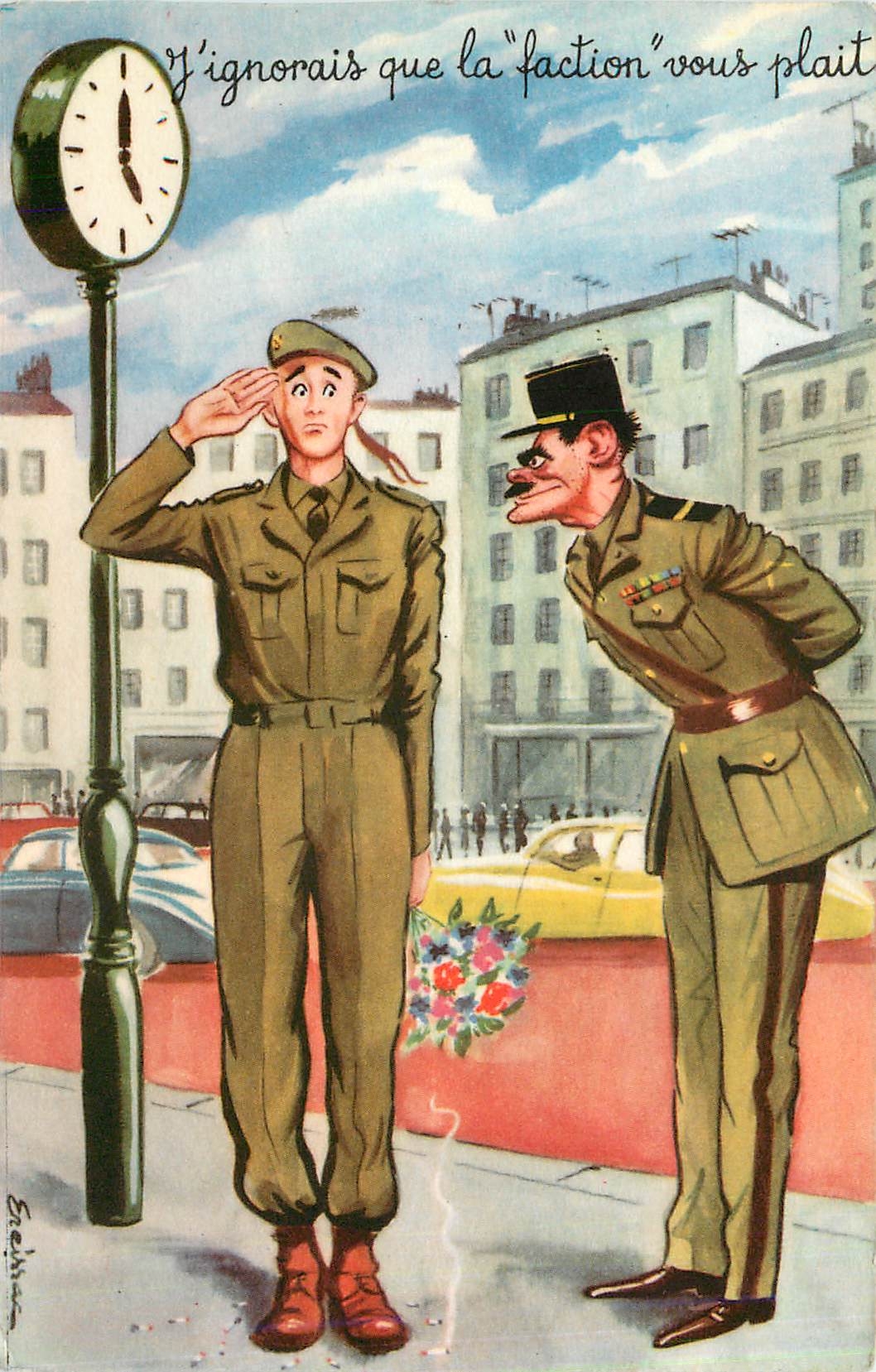 CPA J'ignorais que la faction vous plait Militaria