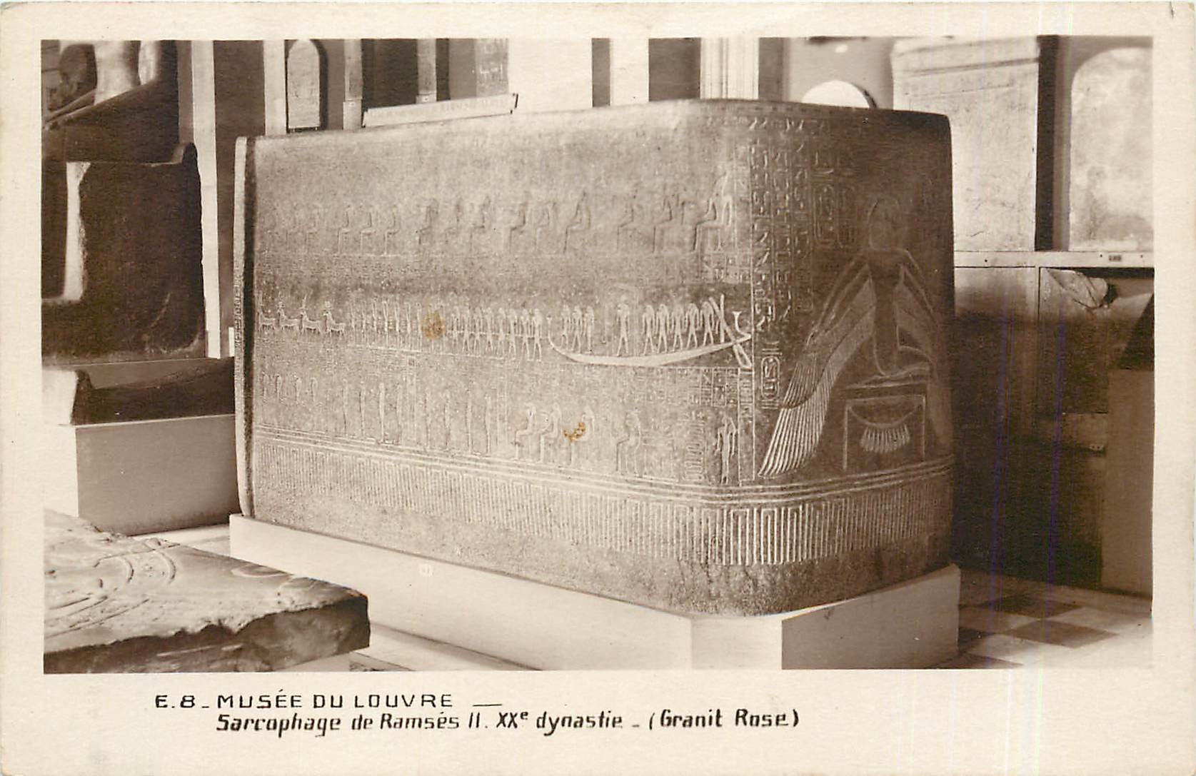 CPA Musee de Louvre Sarcophage de Ramses II Egypte