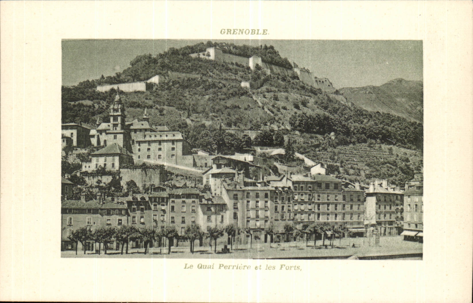 Grenoble CPA the quay Stone quarry and Forts