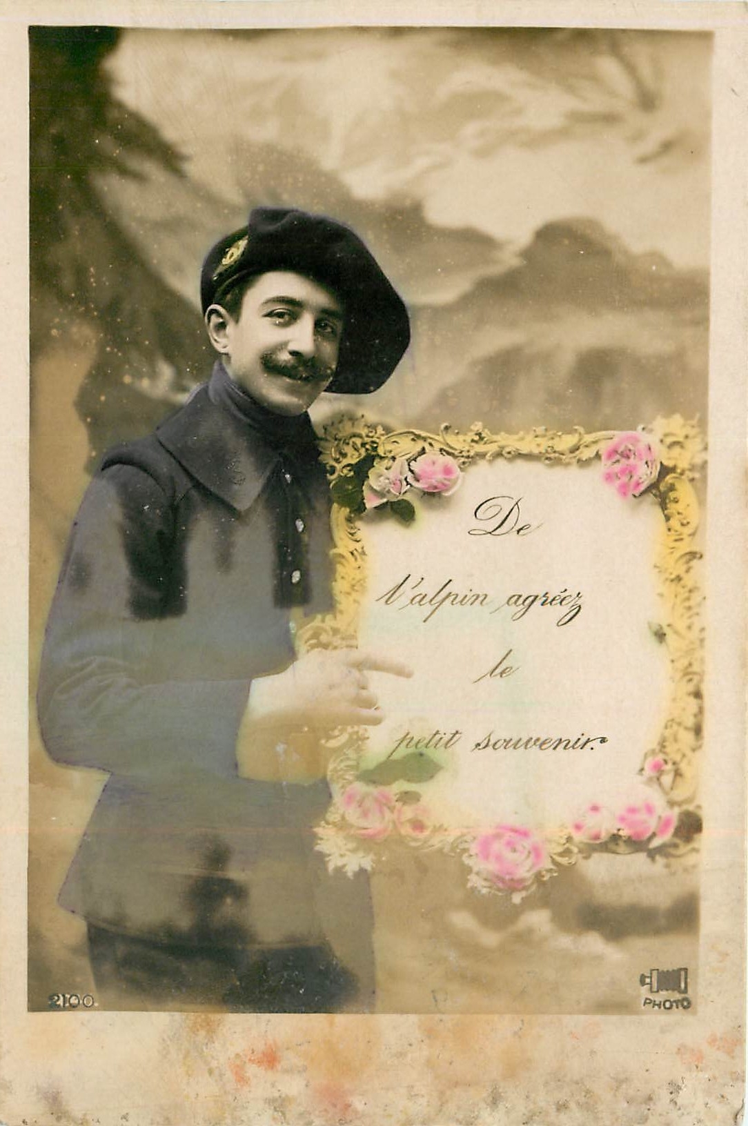 CPA Homme Soldat Militaria Chasseur Alpin