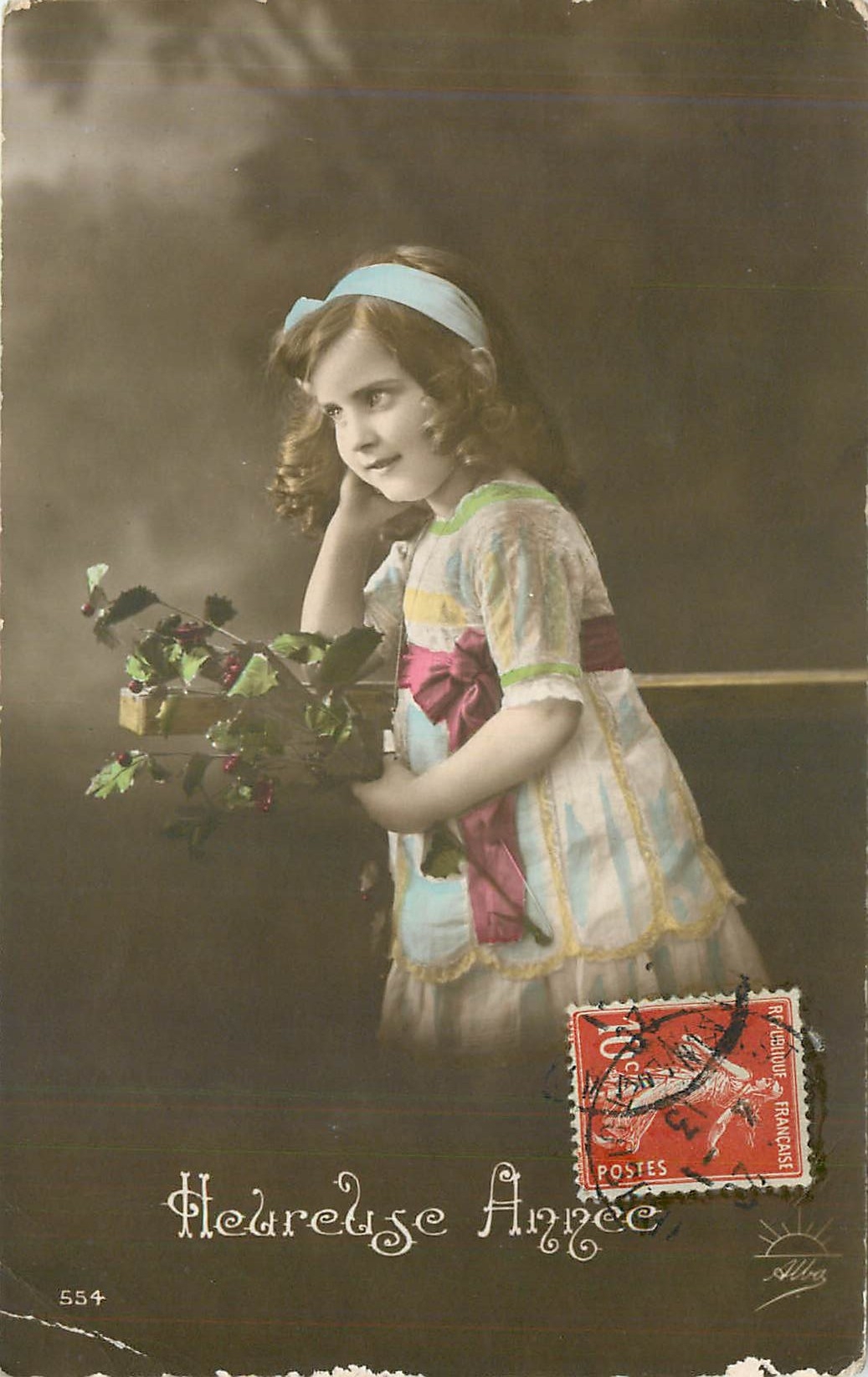 CPA Heureuse Annee Enfant