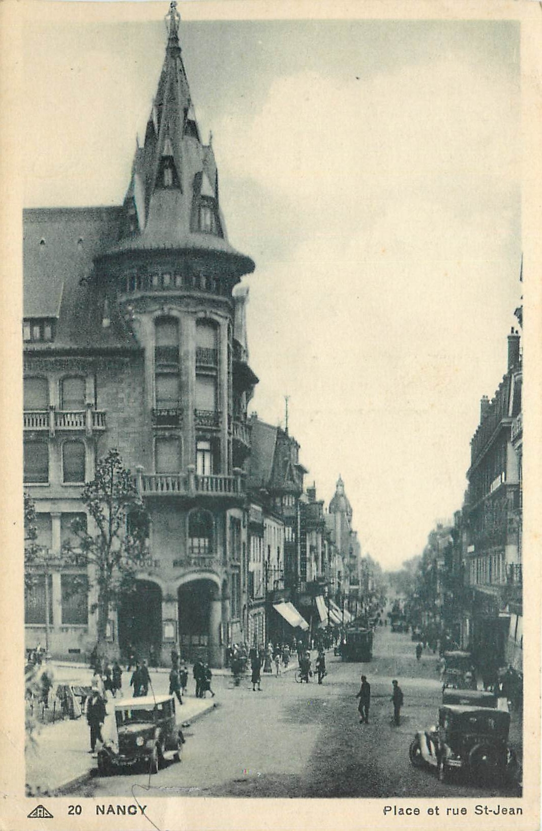 CPA Nancy - Place et rue St-Jean