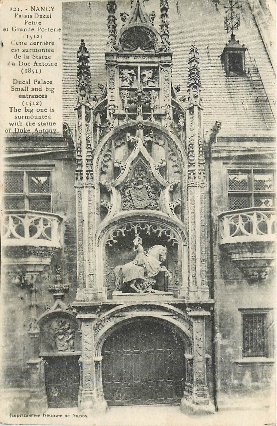 CPA Nancy Palais Ducal Petite et Grande Porterie