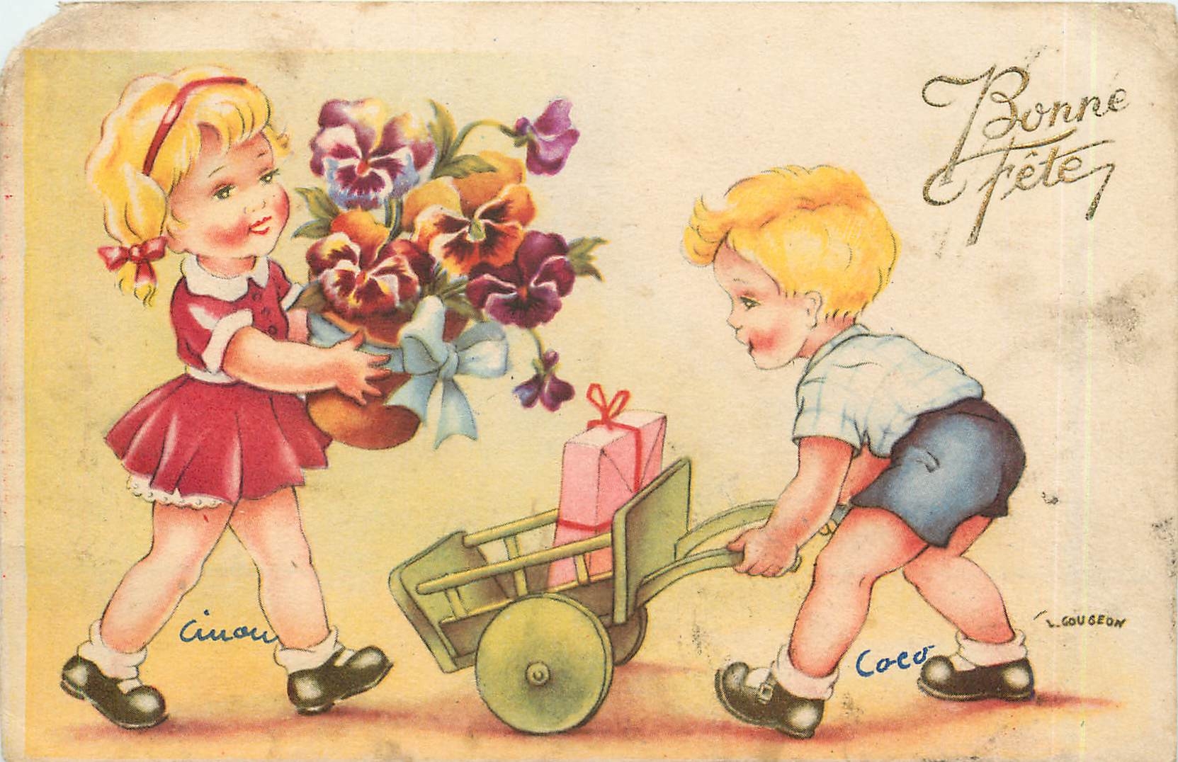 CPA Bonne Fete Enfants