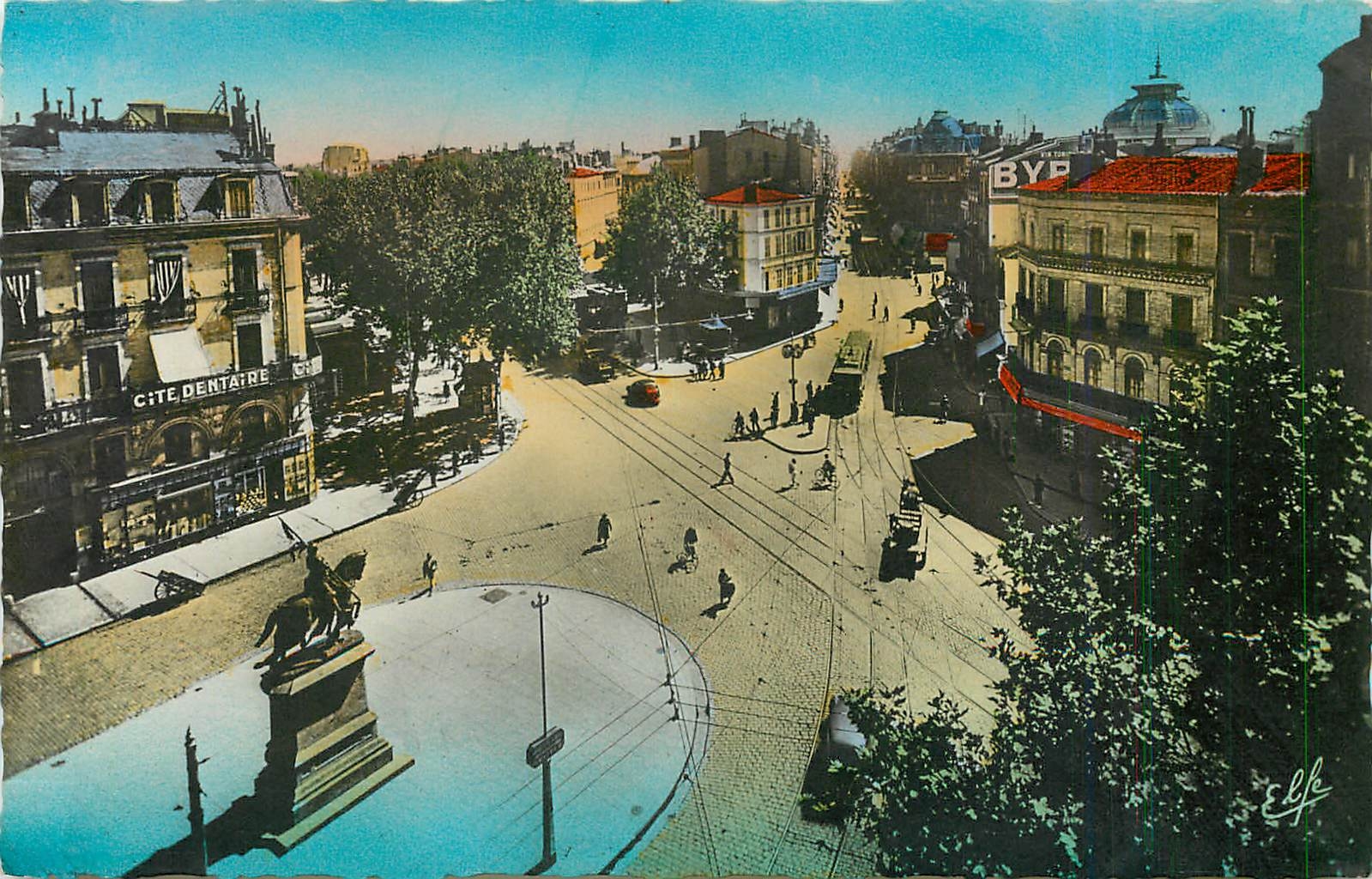 CPM Toulouse Carrefour rue Alsace Lorraine et boulevard de Strasbourg Cite dentaire