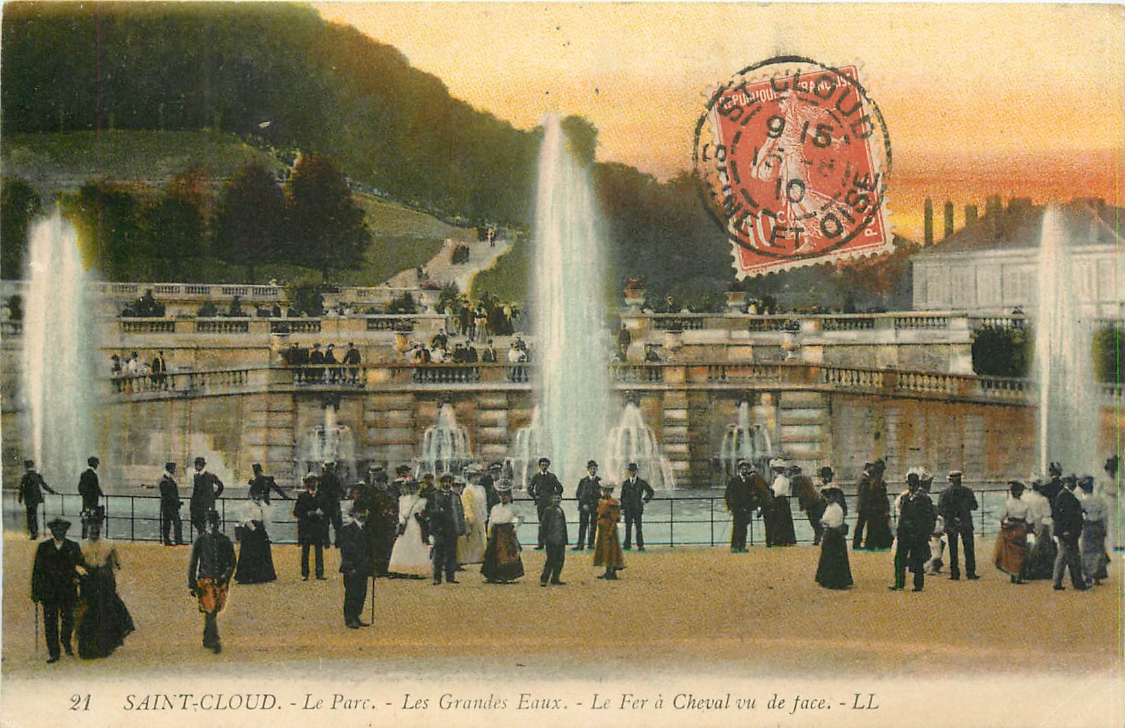CPA Saint-Cloud - Le Parc - Les Grandes Eaux