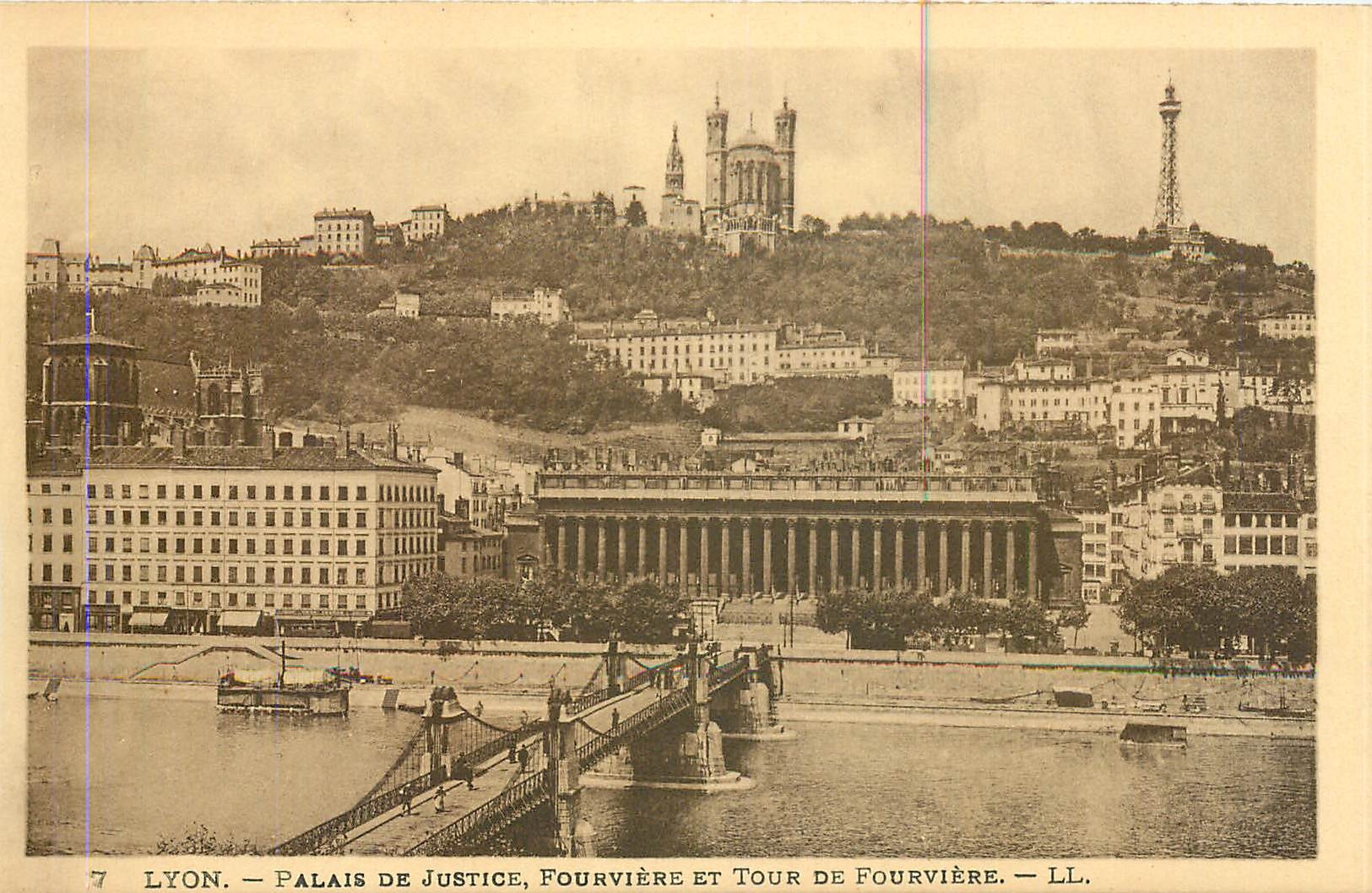 CPA Lyon - Palais de Justice Fourviere et Tour de Fourviere