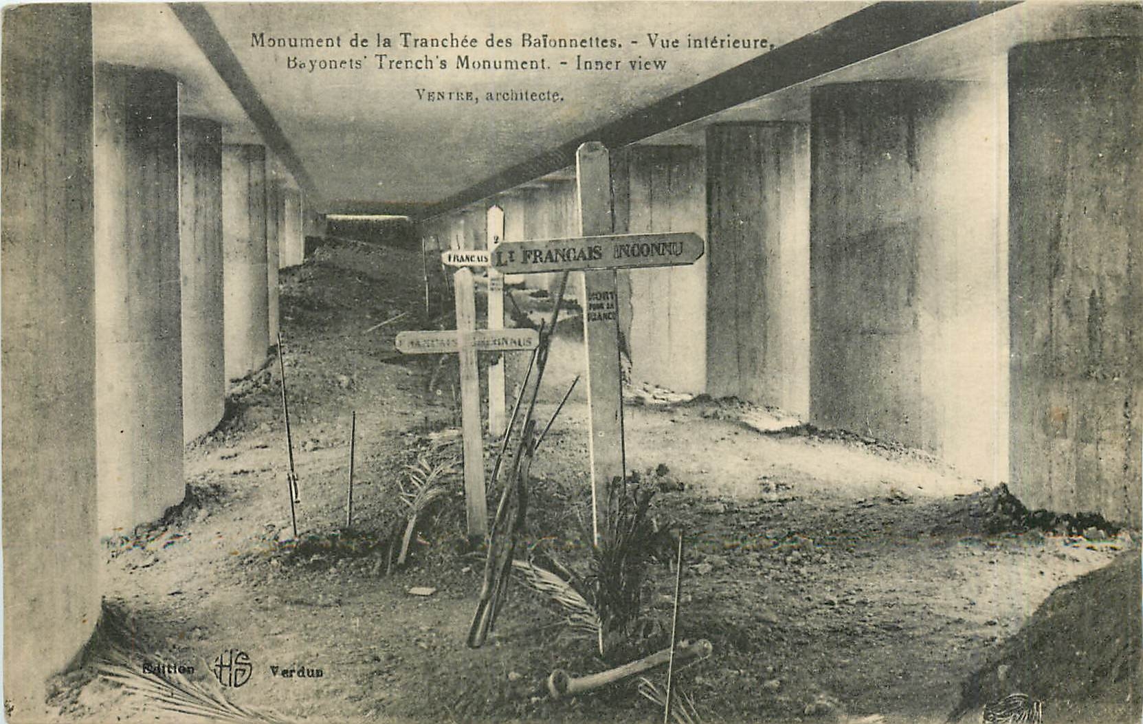 CPA Monument de la Tranches des Baionnettes - Vue interieure