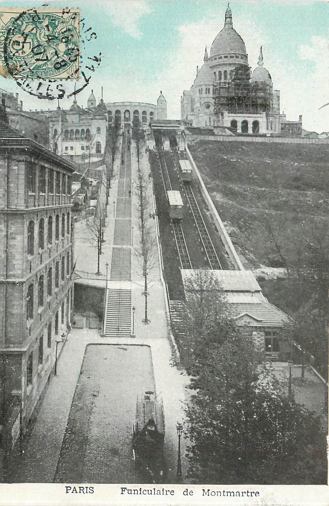 CPA Paris Funiculaire de Montmartre