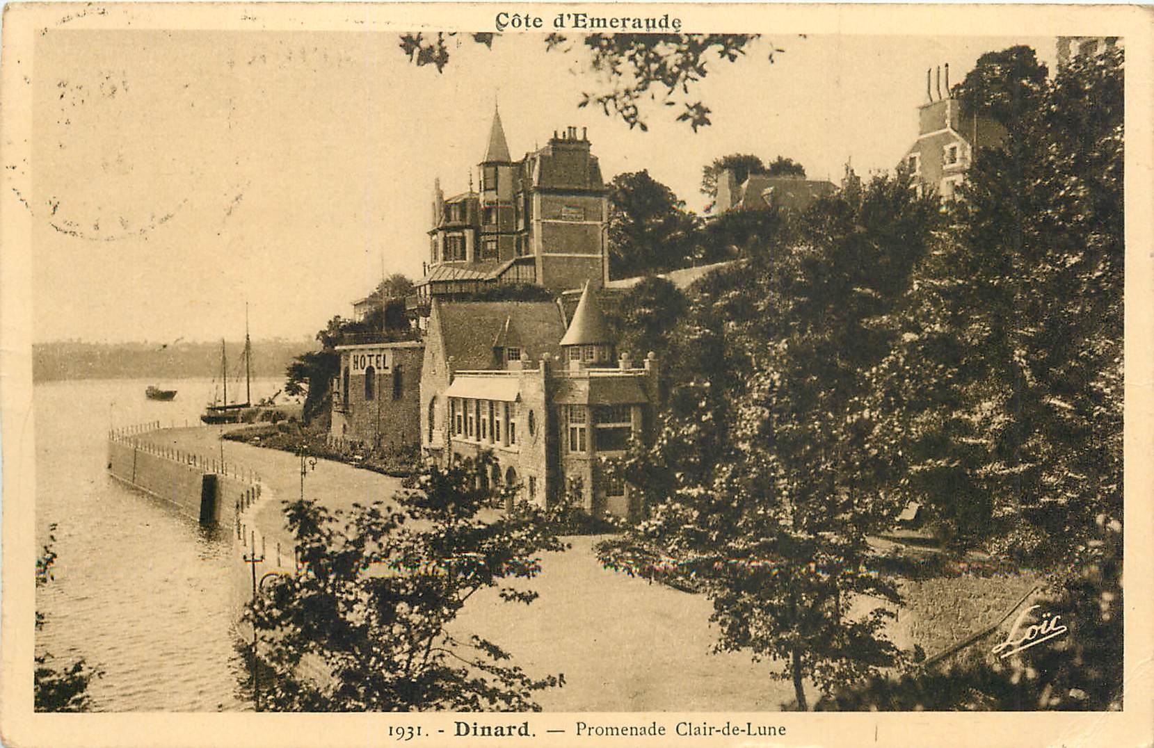 CPA Dinard - Promenade Clair-de-Lune