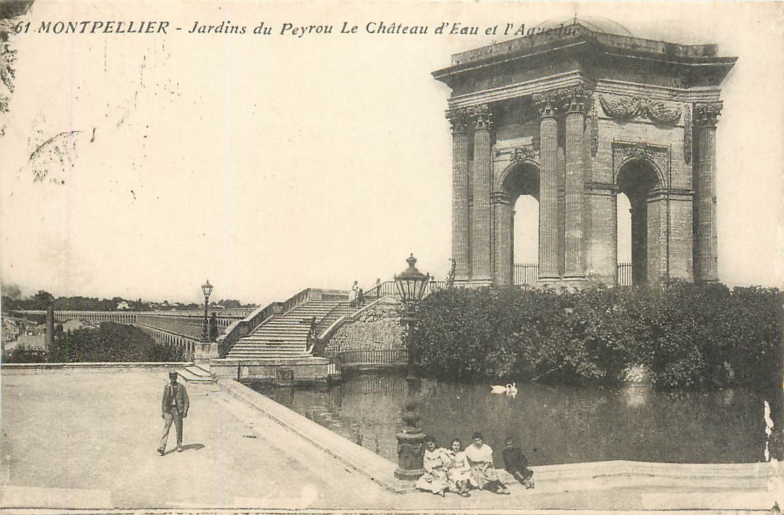 CPA Montpellier - Jardins du Peyrou Le Chateau d'Eau