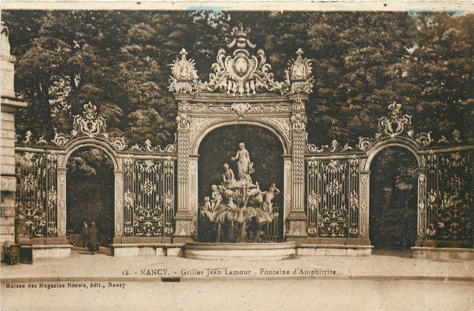 CPA Nancy - Grilles Jean Lamour Fontaine d'Amphitrite