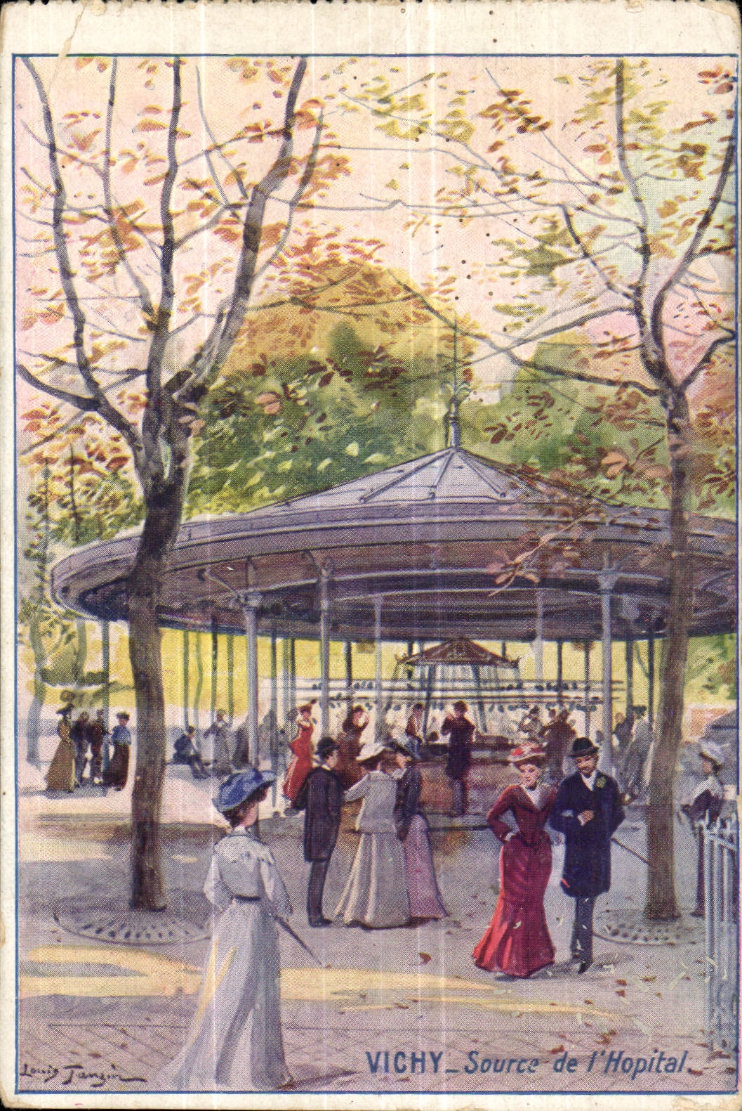 Vichy - Source of the Hospital - Illustrated - CPA