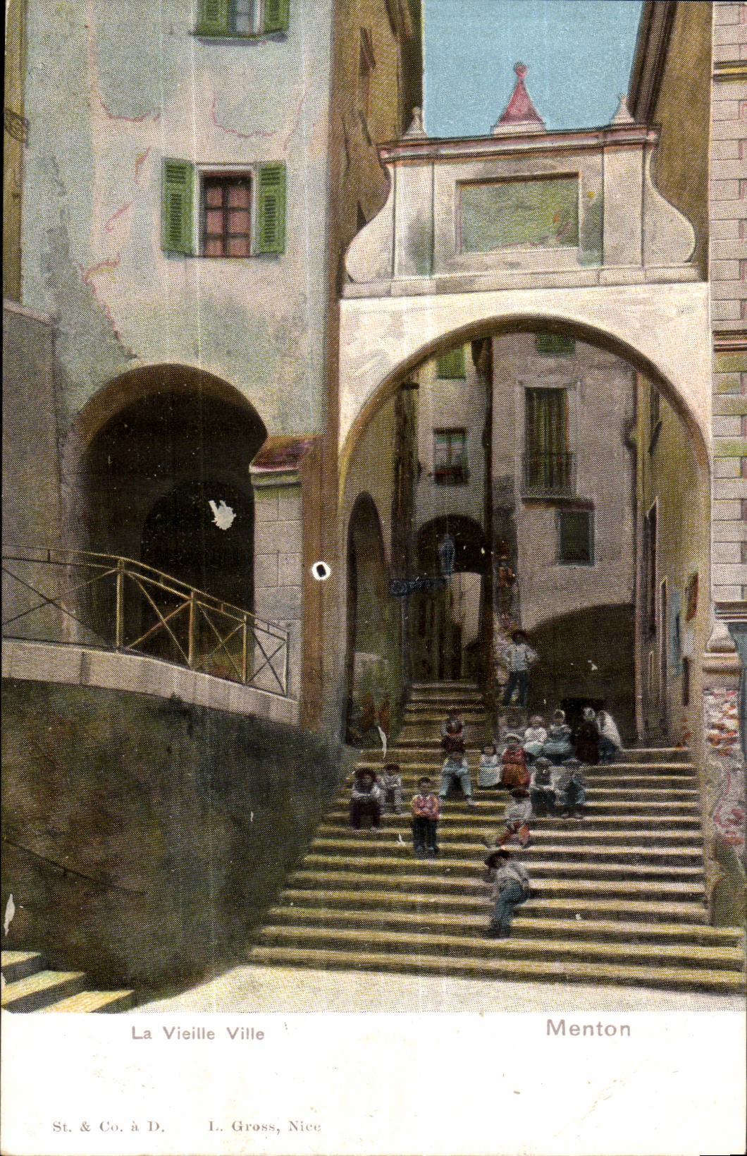 Menton - die veraltete Stadt - CPA