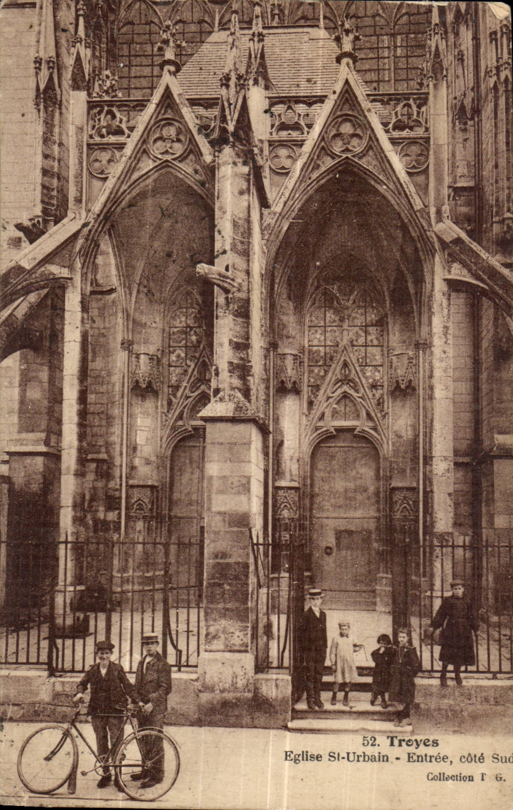 Troyes - Church St Urbain - Entrance southern Dimension - CPA