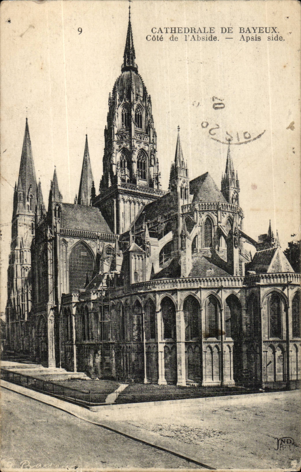 Bayeux - Kathedrale - die Apse Wendepunktseite bemessen - CPA