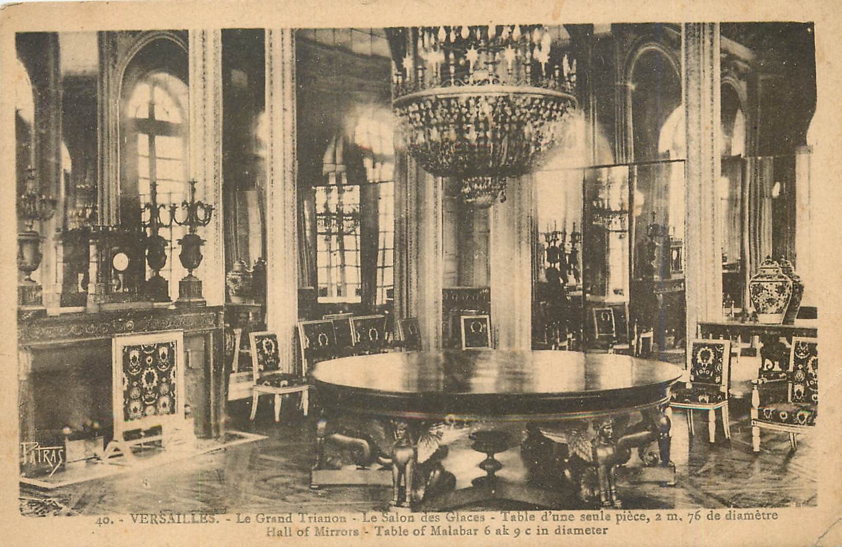 CPA Versailles Le Grand Trianon Le Salon des Glaces 