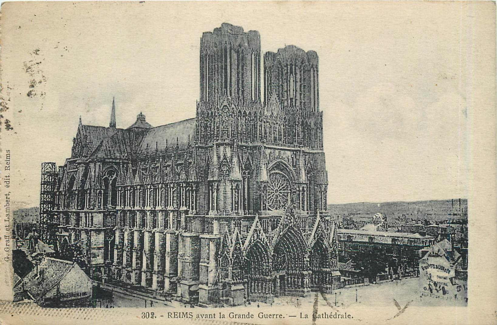 CPA Reims avant la Grande Guerre La Cathedrale 