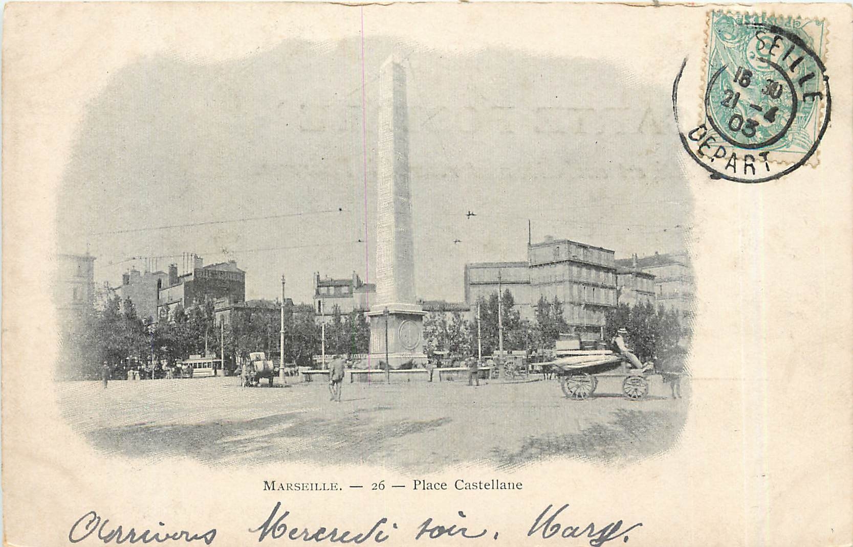 CPA Marseille Place Castellane 