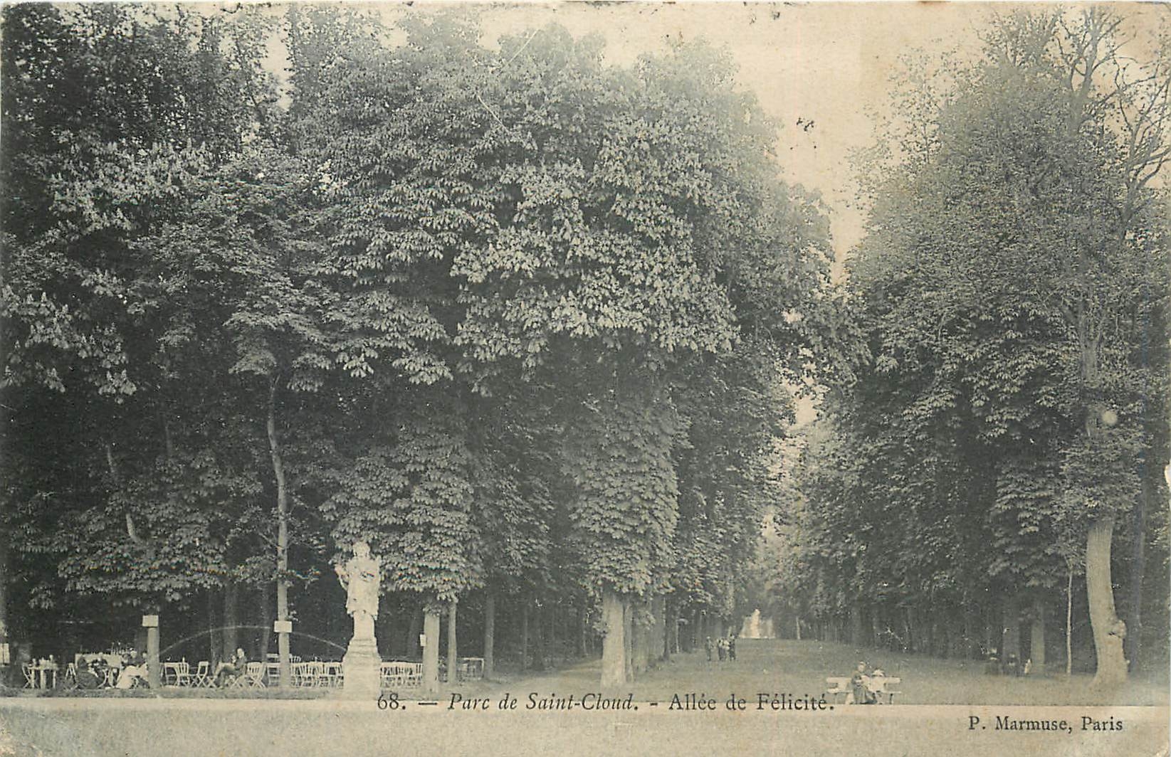 CPA Parc de Saint Cloud Allee de Felicite 